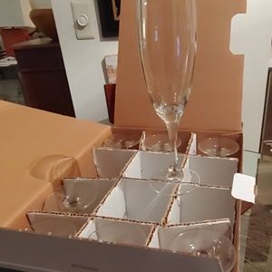Set of Eight Champagne Flutes